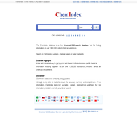 ChemIndex - a free chemical CAS search database